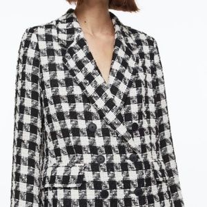 H&M Double-breasted Bouclé Jacket